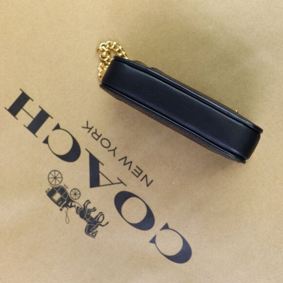 COACH ZIP CARD CASE IN SIGNATURE CANVAS CW883 IMXAQ - Picture 10 of 12